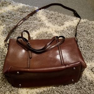 Leather crossbody purse